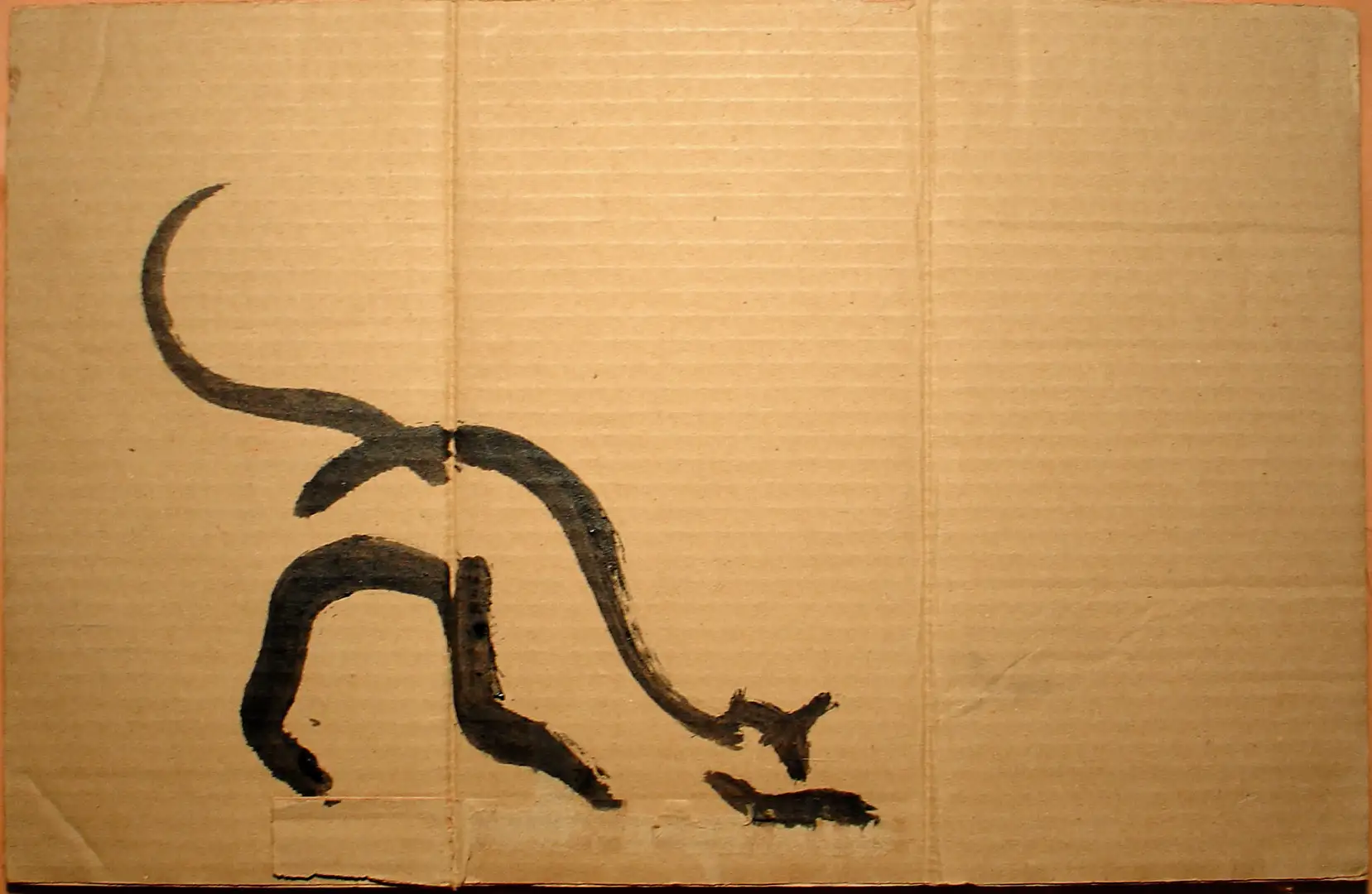 AF_Gatito 09a (1995)-esmalte,cartón-30 x 44 cms. copia