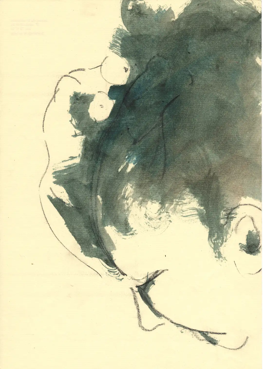 DD_DIBUJOS.Figura 010 (2000), óleo,papel-29 x 21 cms.