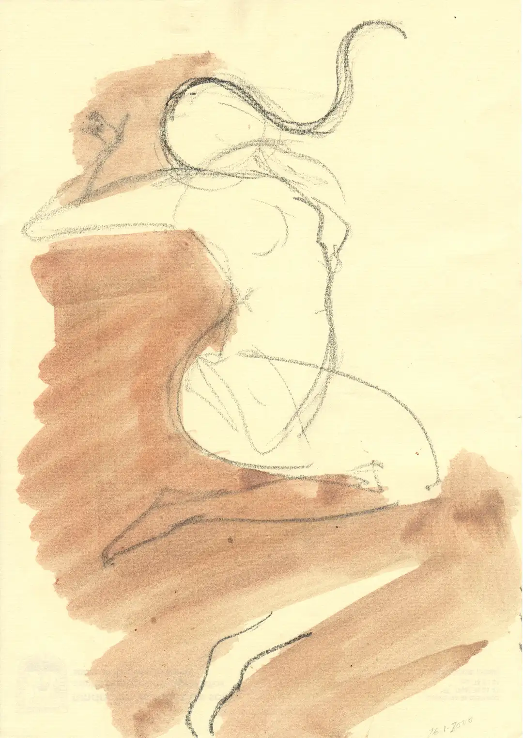 DD_DIBUJOS.Figura 021 (2000), óleo,papel-29 x 21 cms.