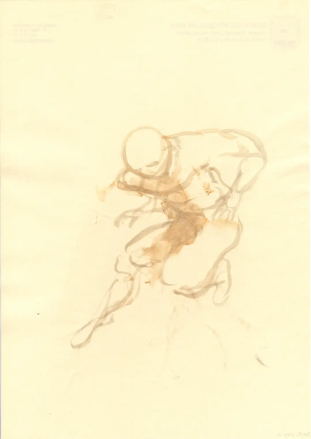 DD_DIBUJOS.Figura (2001).01, óleo,papel-29 x 21 cms.