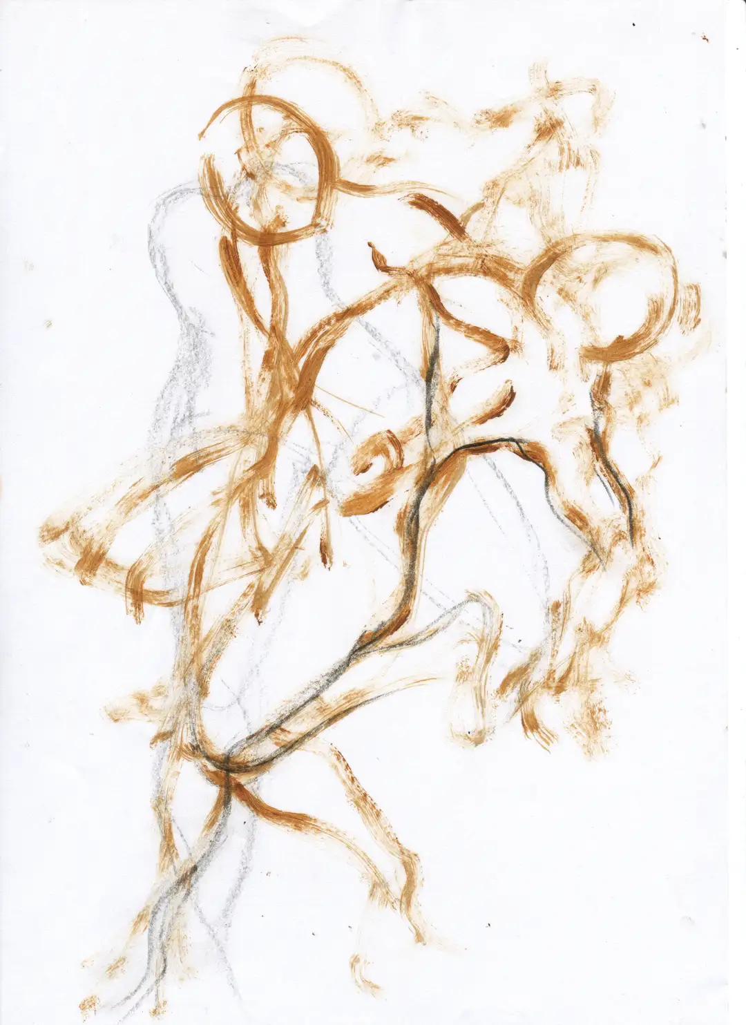 DD_DIBUJOS.Figura (2001).017, óleo,papel-29 x 21 cms.