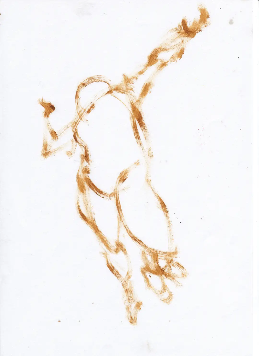 DD_DIBUJOS.Figura (2001).022, óleo,papel-29 x 21 cms.