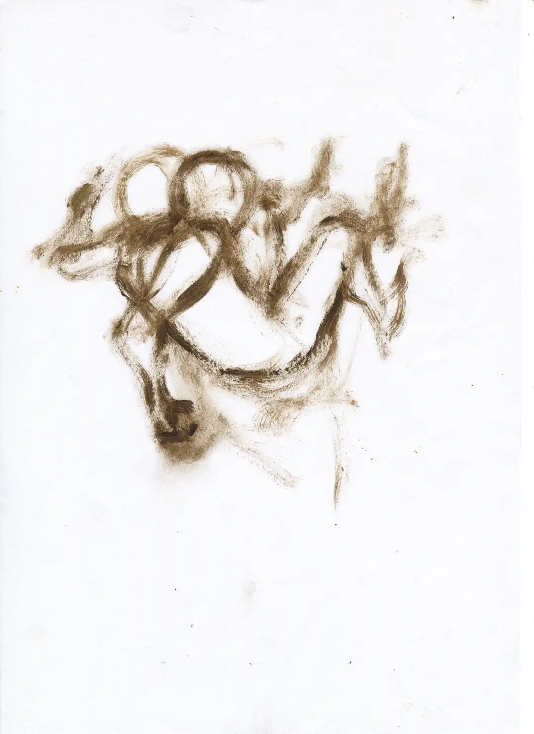 DD_DIBUJOS.Figura (2001).026, óleo,papel-29 x 21 cms.