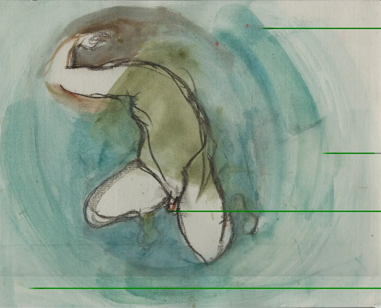 DD_DIBUJOS.Figura (2001).033, óleo,papel-21 x 29 cms.