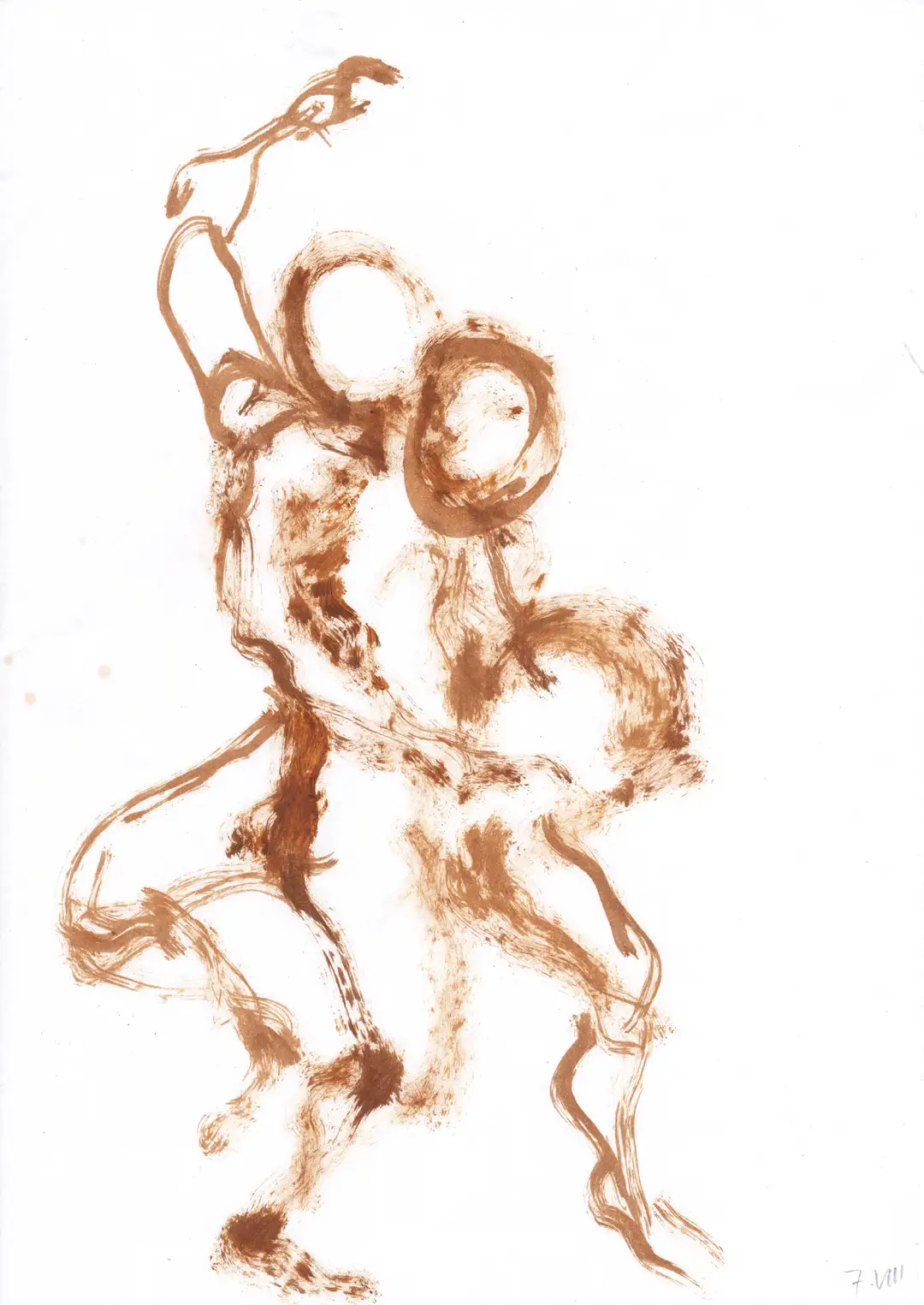 DD_DIBUJOS.Figura (2001,7,8).04, óleo,papel-29 x 21 cms.