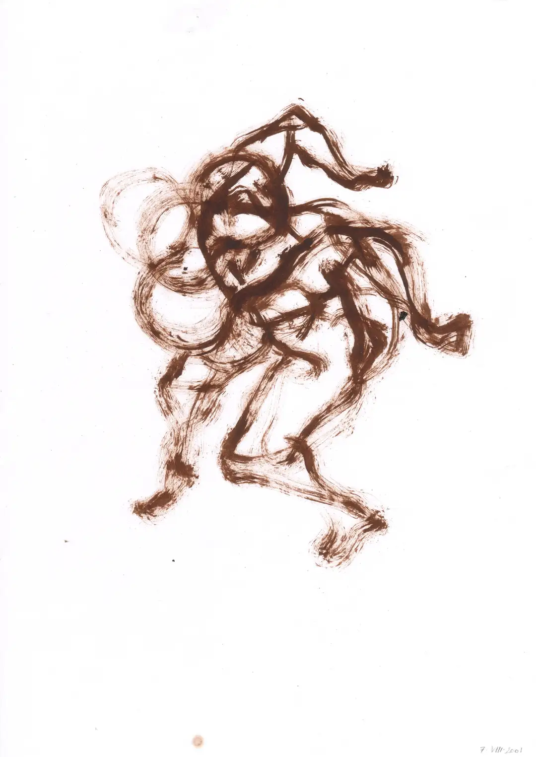 DD_DIBUJOS.Figura (2001,7,8).05, óleo,papel-29 x 21 cms.