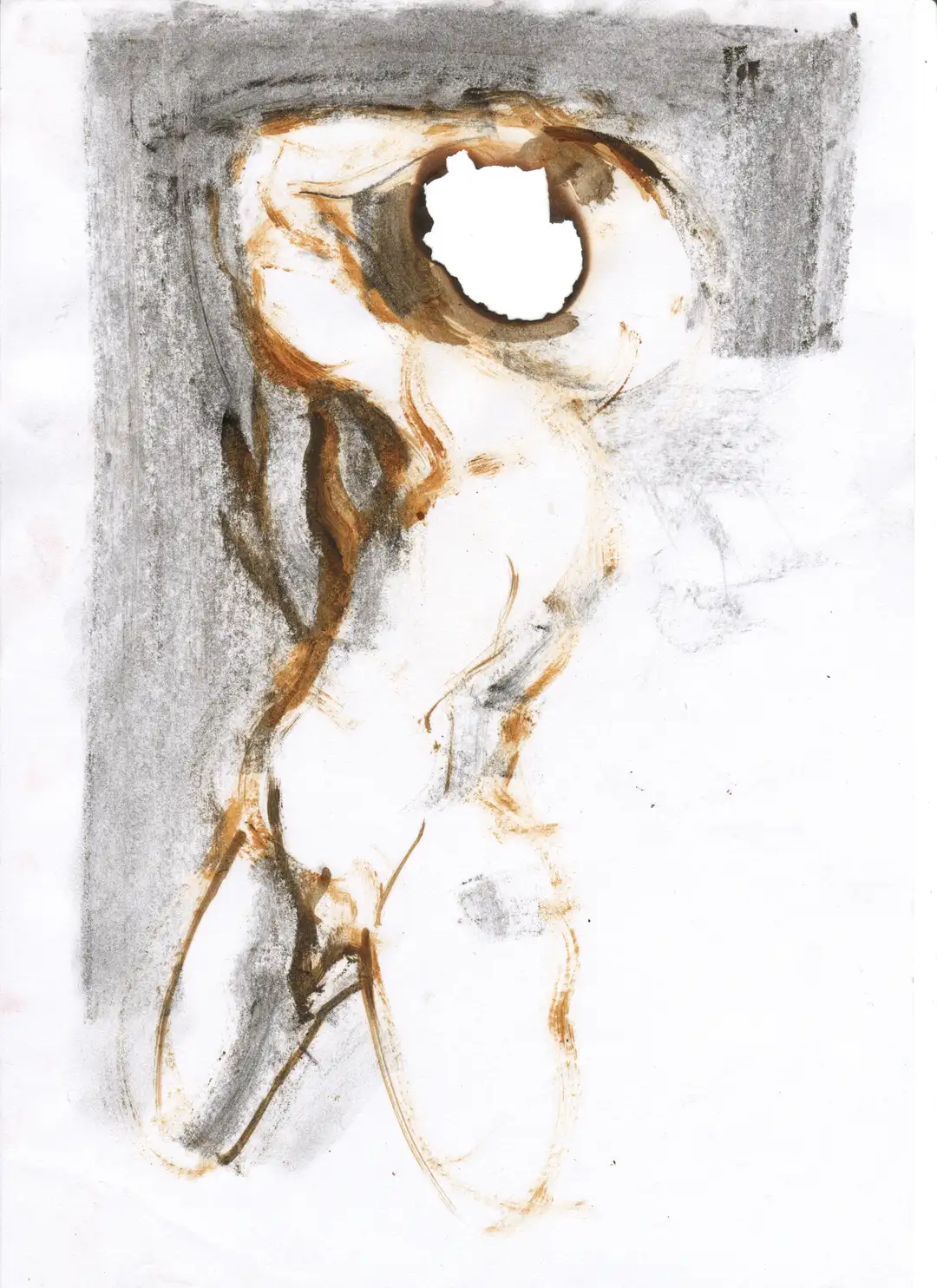 DD_DIBUJOS.Figura (2003).031, óleo,papel-29 x 21 cms.