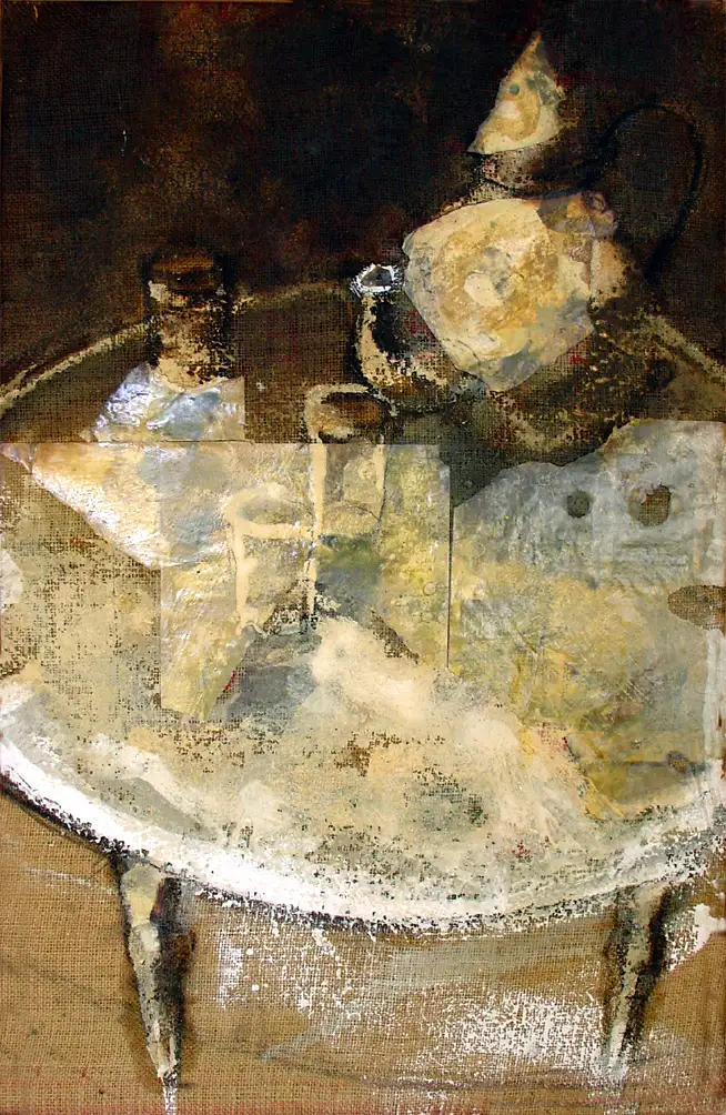 TP_Té-la de saco(2002)Tetera-tm,arpillera-90x57cms.